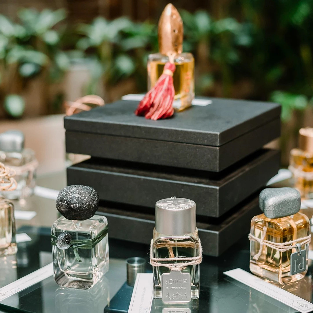 Each perfume bottle is "put in the personifying feel" by Stefania