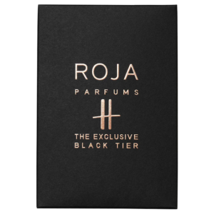 Harrods Black Tier Parfum Boxpackaging - Exclusive Collection | ROJA - VRGaleries